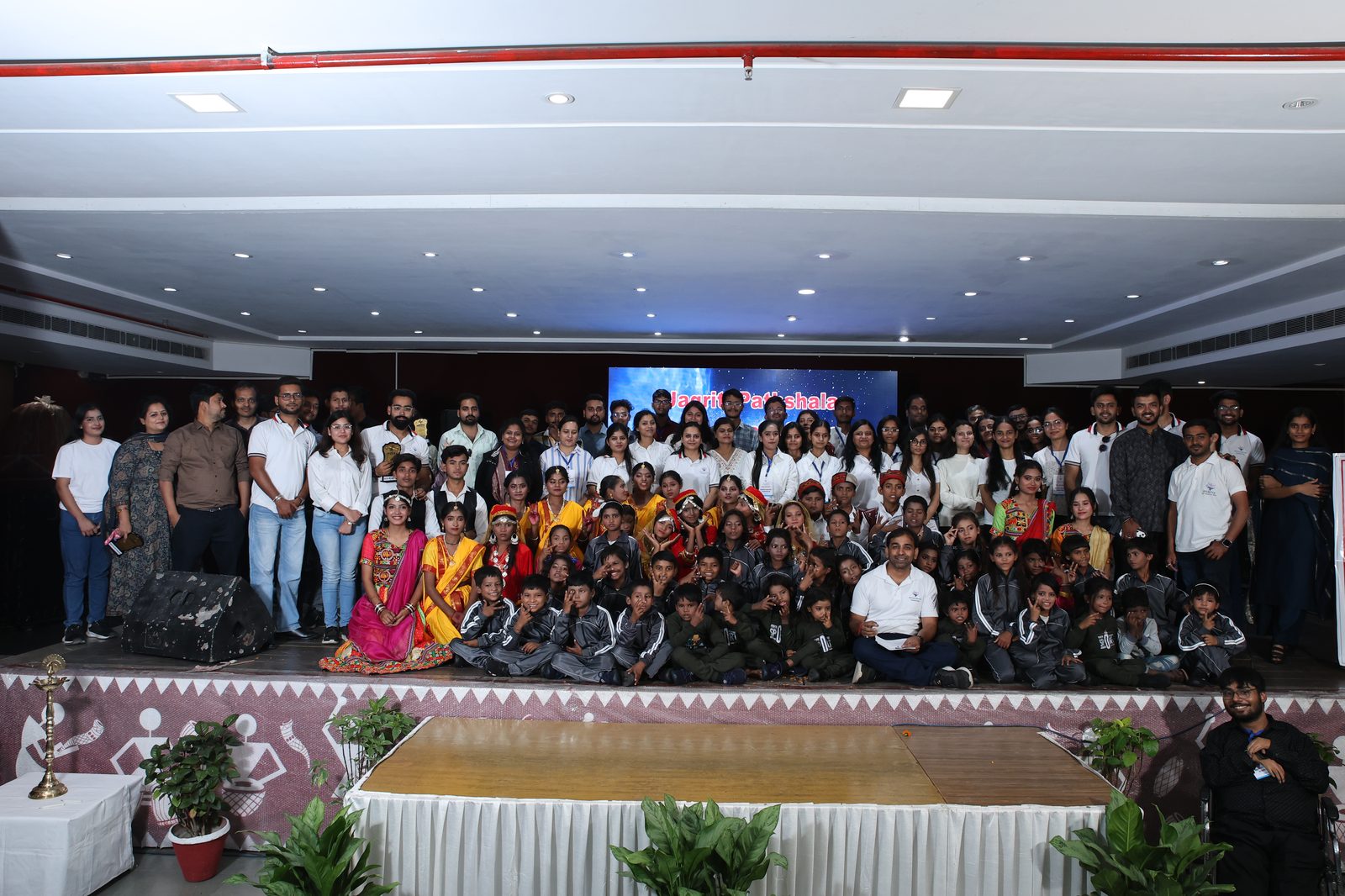 BWF team and volunteers at a Jagriti Pathshala event